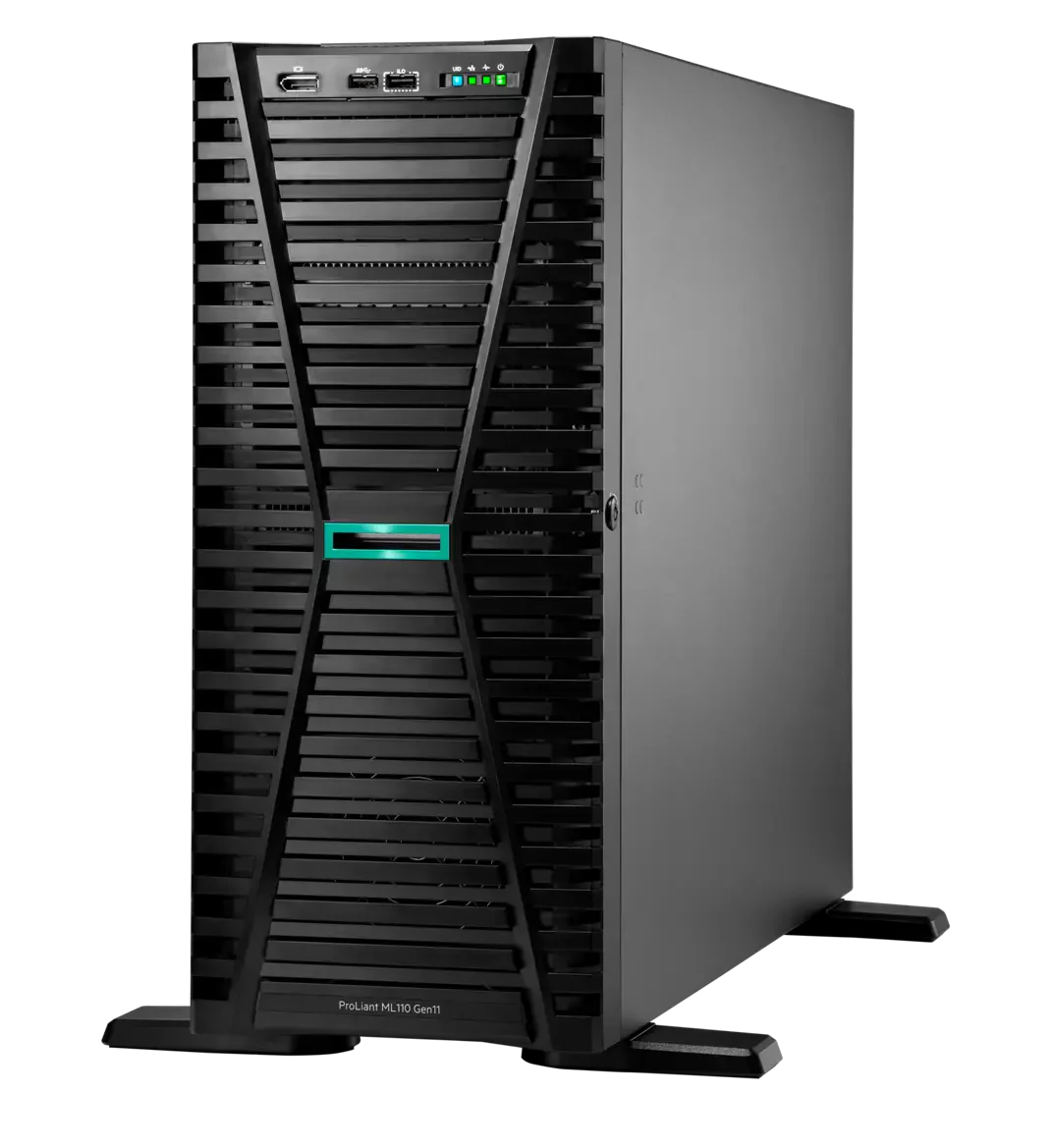 Сервер HPE ProLiant ML110 G11 S-4514Y 4U Tower 8SFF/ Xeon16C 2.0GHz 30MB/ 6x32GB-R-5600/MR408i-o (4GB FBWC)/6x2.4TB SAS BC 10K SFF HDD/ 2x1Gb/2xFans/ 2x1000W Tit/iLO6 (P83112-425_CTO_001)