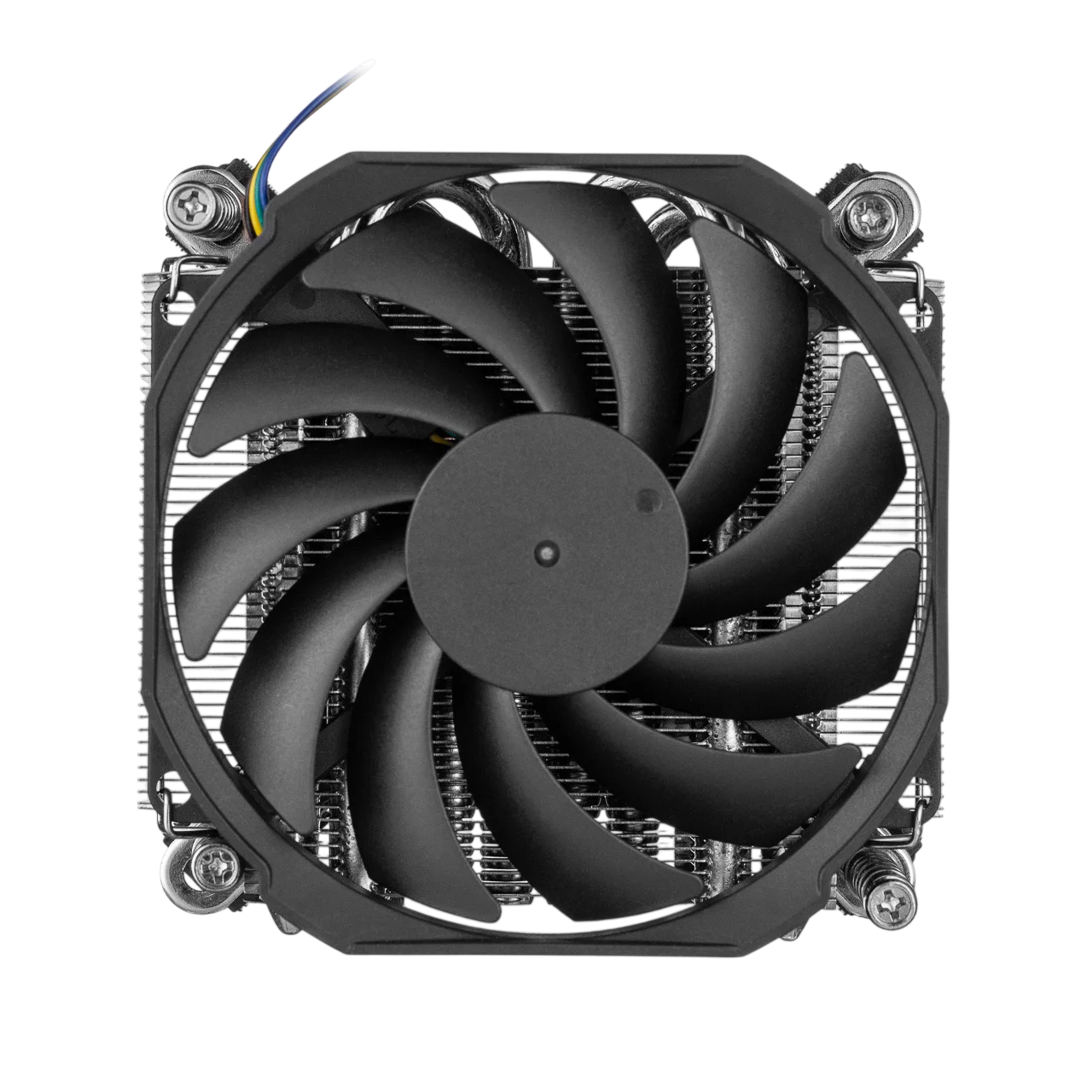 Кулер для процессора Компьютер CPU Cooler Foxline DB32i (125W, 4-pin PWM, 32mm, Al/Cu, 4x6mm, 1x90mm, 41.46CFM, 33dBA, 3400RPM, S: 1851/1700/1200/115X, Black)