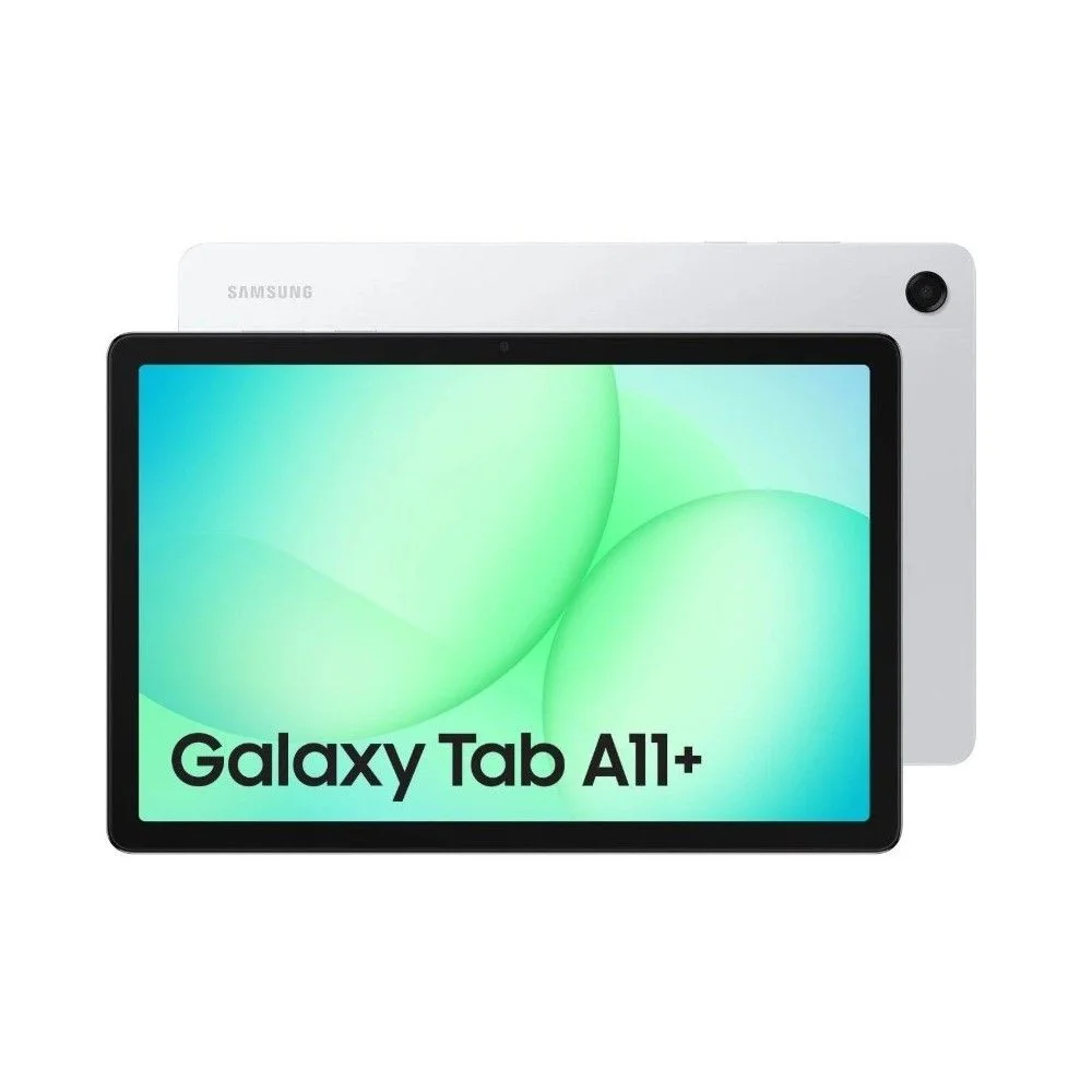 Планшет Samsung Galaxy Tab A11+ BSM-X236B G99 (2.2) 8C RAM6Gb ROM128Gb 11" TFT 1340x800 5G Android 15 серебристый 8Mpix 5Mpix BT WiFi microSD 2Tb 5100mAh 7hr (SM-X236BZSACAU)