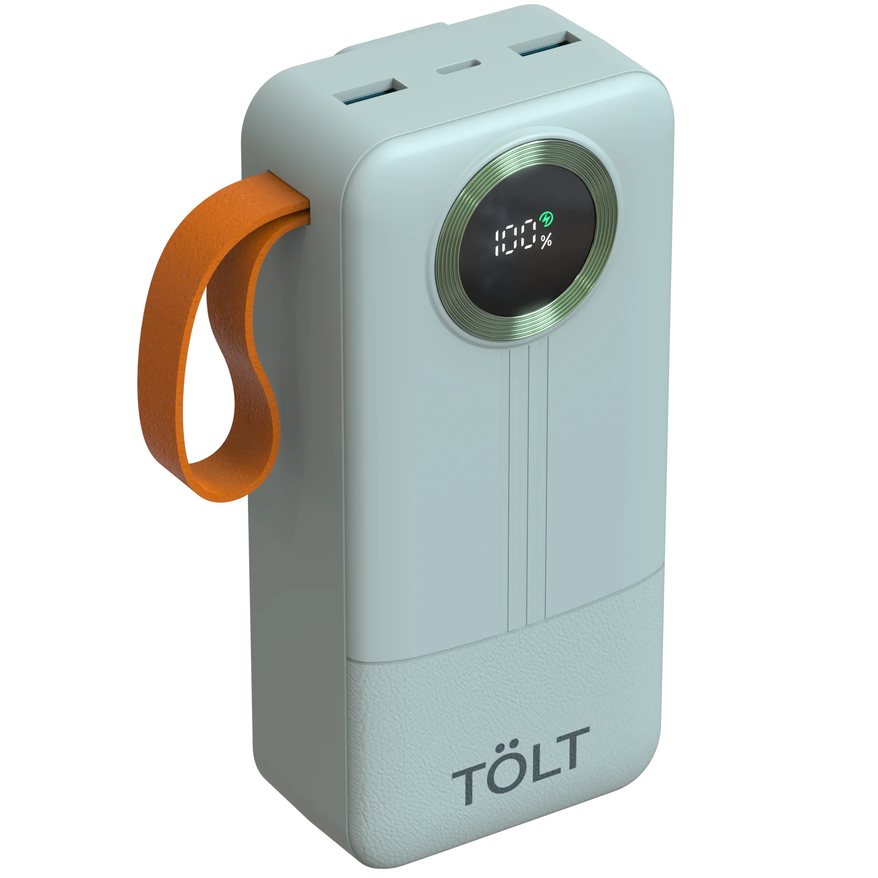 Портативный аккумулятор TOLT Lit KP328 Green, 30000mAh, 22,5W, fast charging and PD, green, CCC/ Powerbank TOLT Lit KP328 Green, 30000mAh, 22,5W, fast charging and PD, green, CCC