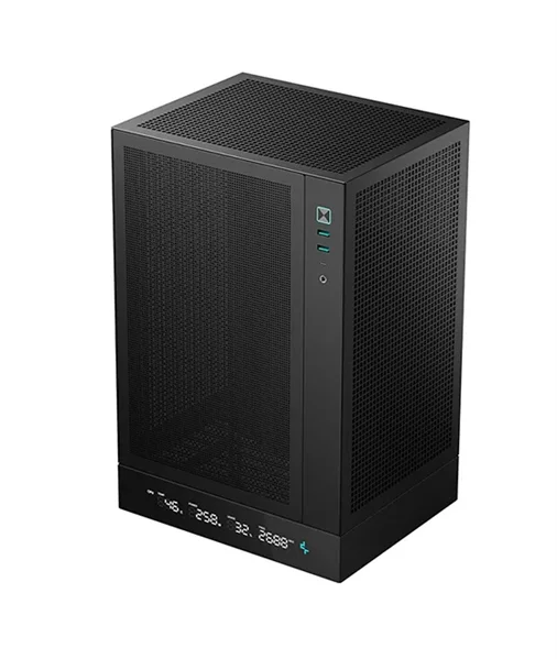 корпус Deepcool CH170 DIGITAL без БП, черный, MINI-ITX (R-CH170-BKNPI0D-G-1)