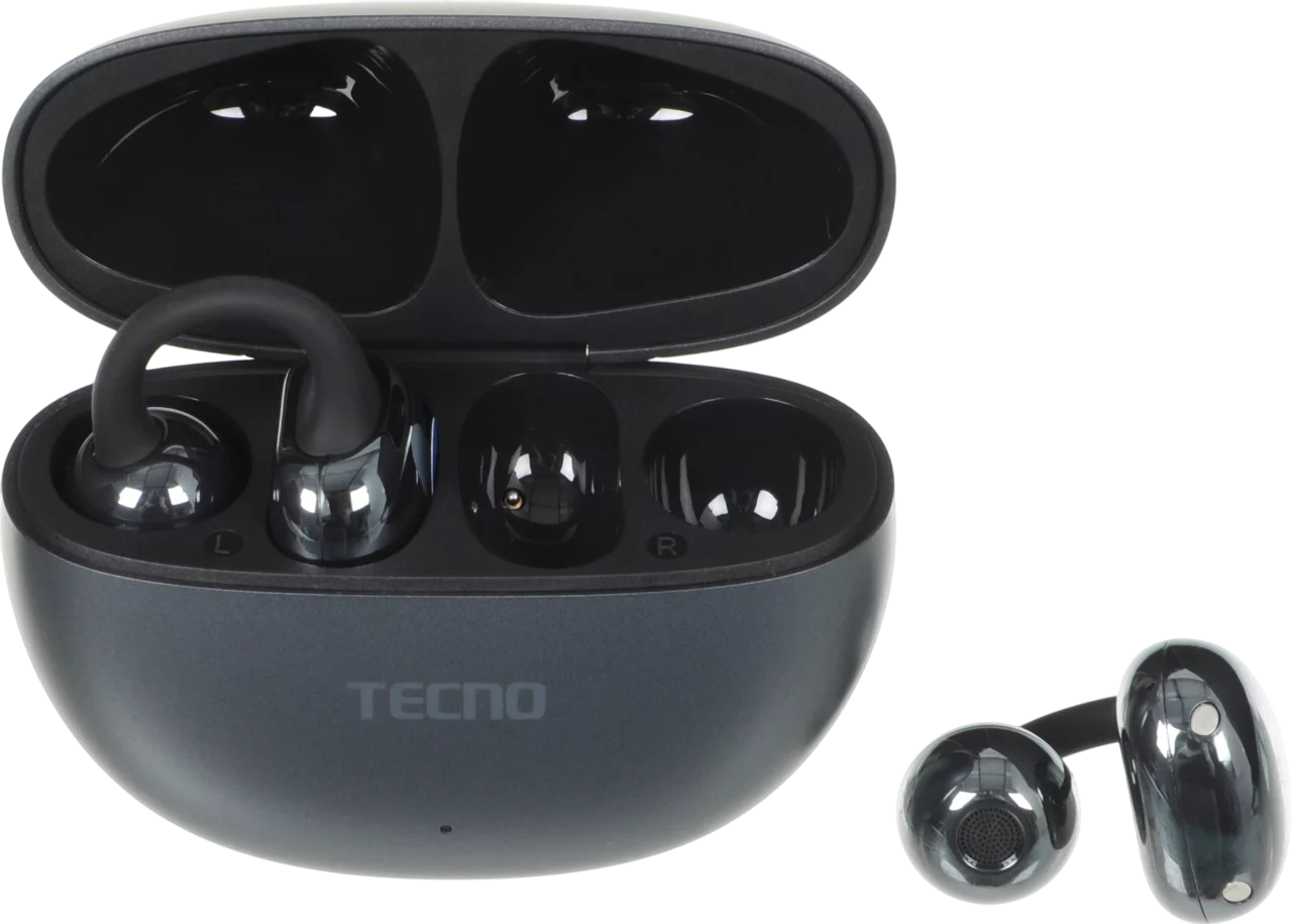 Гарнитура внутриканальные Tecno OW01 серый беспроводные bluetooth клипса (OW01 GREY)