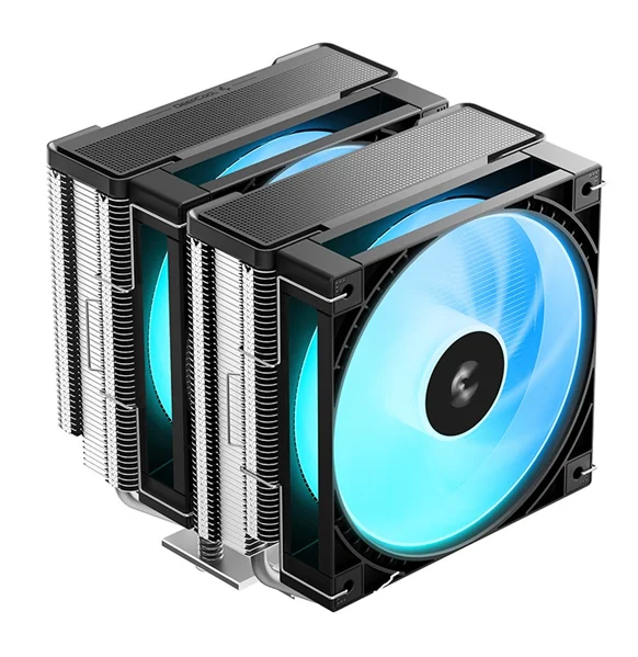 Кулер для процессора DEEPCOOL AG620 G2 ARGB LGA1954/1851/1700/AM5/AM4 (9шт/кор, TDP 270W, PWM, DUAL ARGB Fan 120mm, 6 тепл. трубок, черный) RET (R-AG620-BKAMMG2-G)