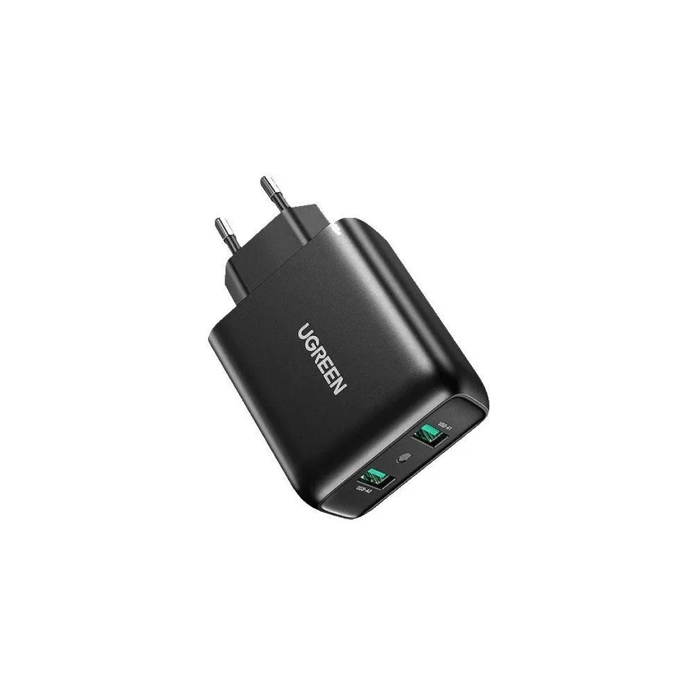 Зарядное устройство UGREEN CD161 (10216) USB-A QC 3.0 36W Fast Charger EU. Цвет: черный (10216_)