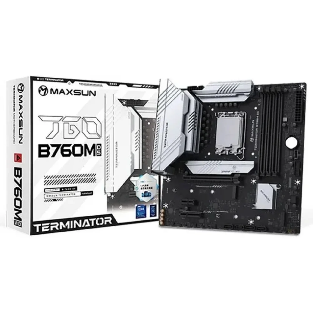 MS-Terminator B760M D5 (Socket 1700, mATX, 4*DDR5, HDMI+DP, 4*SATA3, 3*M.2, 1xPCI-E x16 / 1xPCI-E x4, 6*USB 2.0, 2*USB 3.2 Gen1, LAN 1*2.5G, RTL)