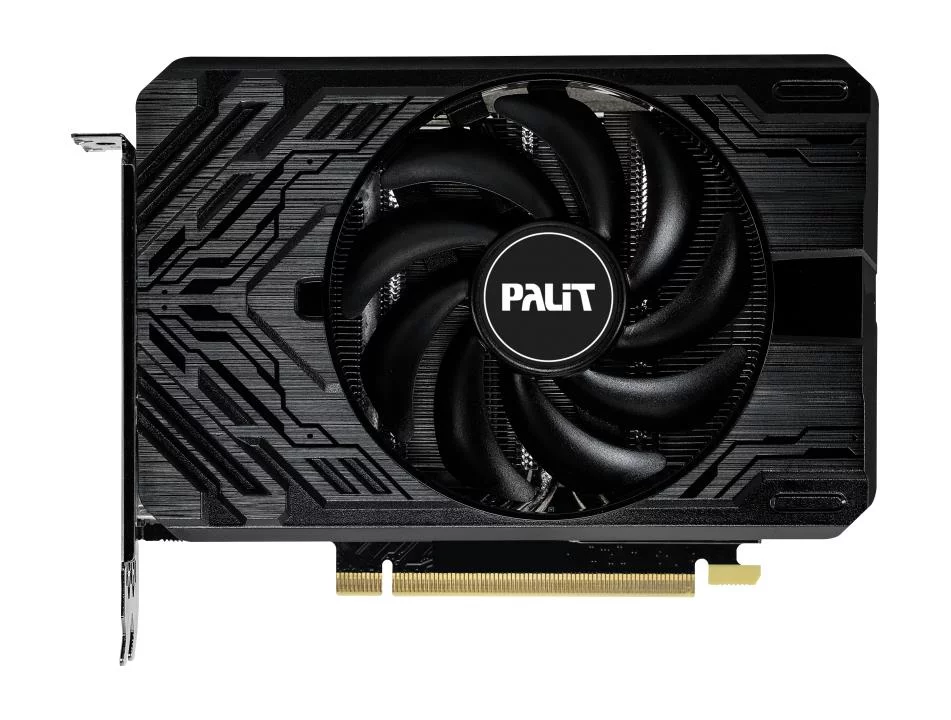 Видеокарта Palit PCI-E 4.0 RTX4060 STORMX NVIDIA GeForce RTX 4060 8192Mb 128 GDDR6 1830/ 17000 HDMIx1 DPx3 HDCP Ret (NE64060019P1-1070F)