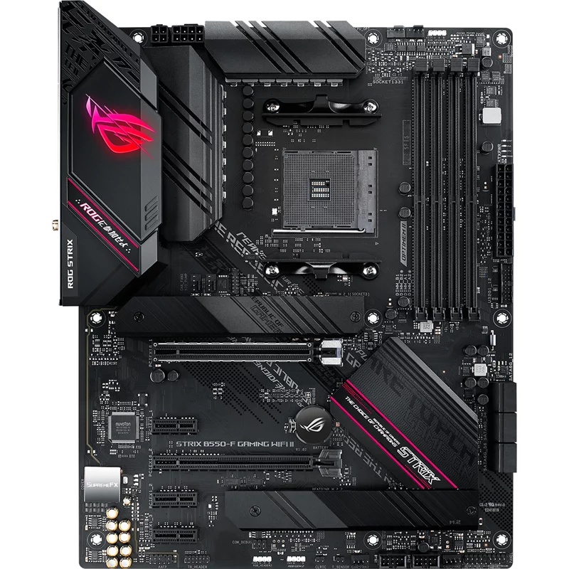 Материнская плата ASUS ROG STRIX B550-F GAMING WIFI II Soc-AM4 AMD B550 4xDDR4 ATX AC`97 8ch(7.1) 2.5Gg RAID+HDMI+DP (90MB19V0-M0EAY0)