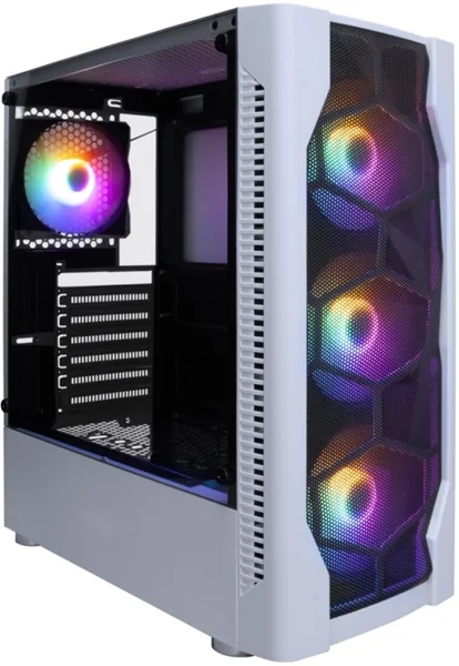 1STPLAYER DK D4 White / ATX / 4x120mm FRGB fans / D4-WH-4F1