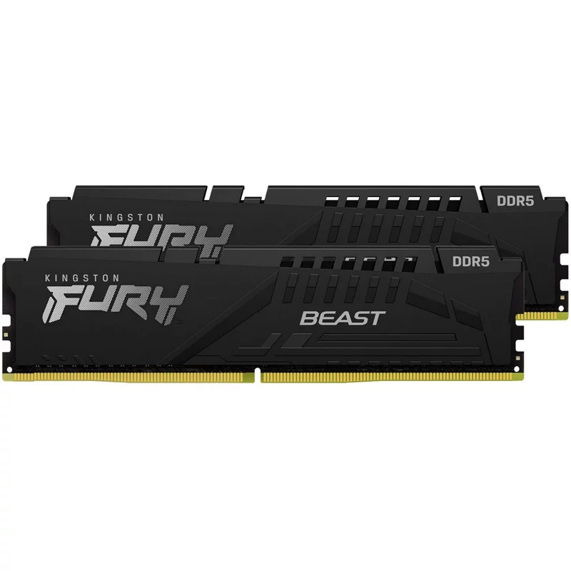 Память оперативная/ Kingston 32GB 5600MT/s DDR5 CL36 DIMM (Kit of 2) FURY Beast Black EXPO (KF556C36BBEK2-32)