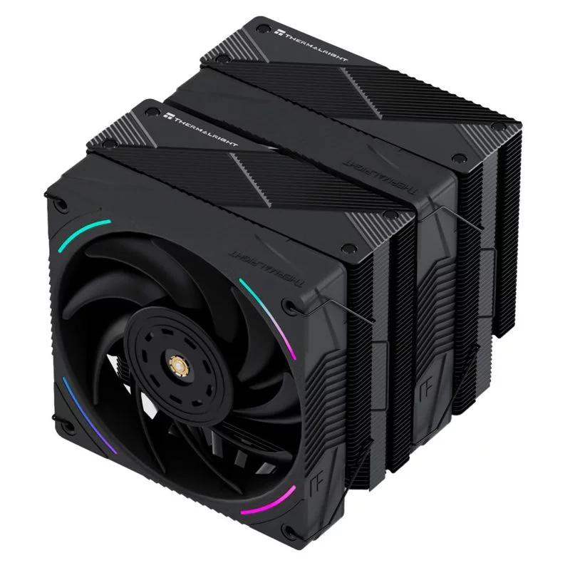 Кулер для процессора/ Thermalright Phantom Spirit 120 EVO (4-pin PWM, 157mm, Ni/CU, 7x6mm, ARGB, 2x120mm, 69CFM, 27dBA, 2150RPM, S: 1700, 1200, 20XX, 115X, AM5, AM4) (PS120-EVO)