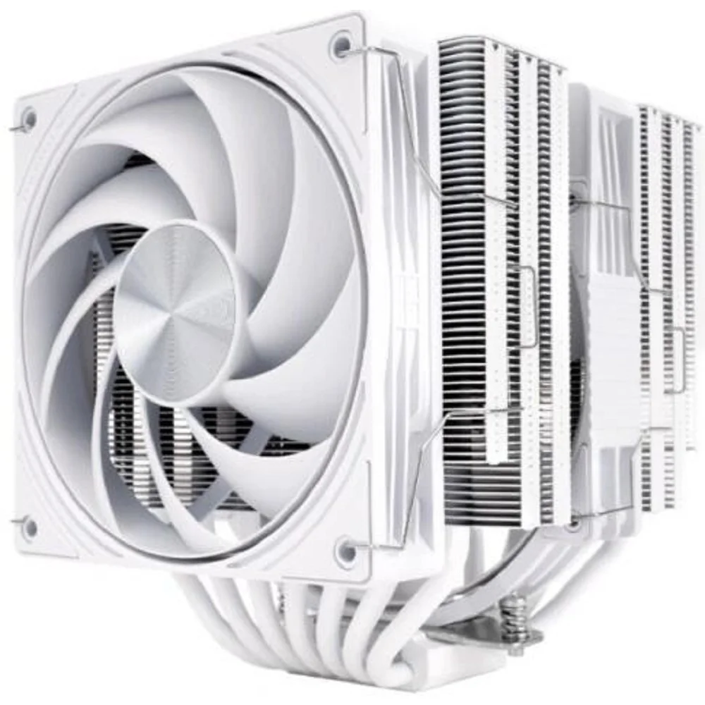 Thermalright Кулер Frost Tower 140 White LGA115X/1200/1700/1851/2011/2066/AM4/AM5 (Dual Tower, 120mm + 140mm PWM Fan, медное основание, 7 тепл. трубок 6мм) / TRFT140W