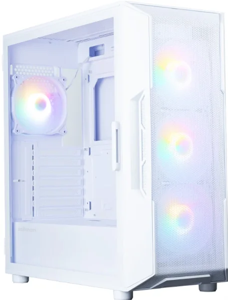 корпус ZALMAN i3 NEO V2, ATX, WHITE, FRONT MESH, WINDOW, 2xCombo (3.5" or 2.5"), 1x2.5", 1xUSB Type C, 1xUSB3.0, FRONT 3x120mm FRGB, REAR 1x120mm FRGB (I3 NEO V2 WHITE)