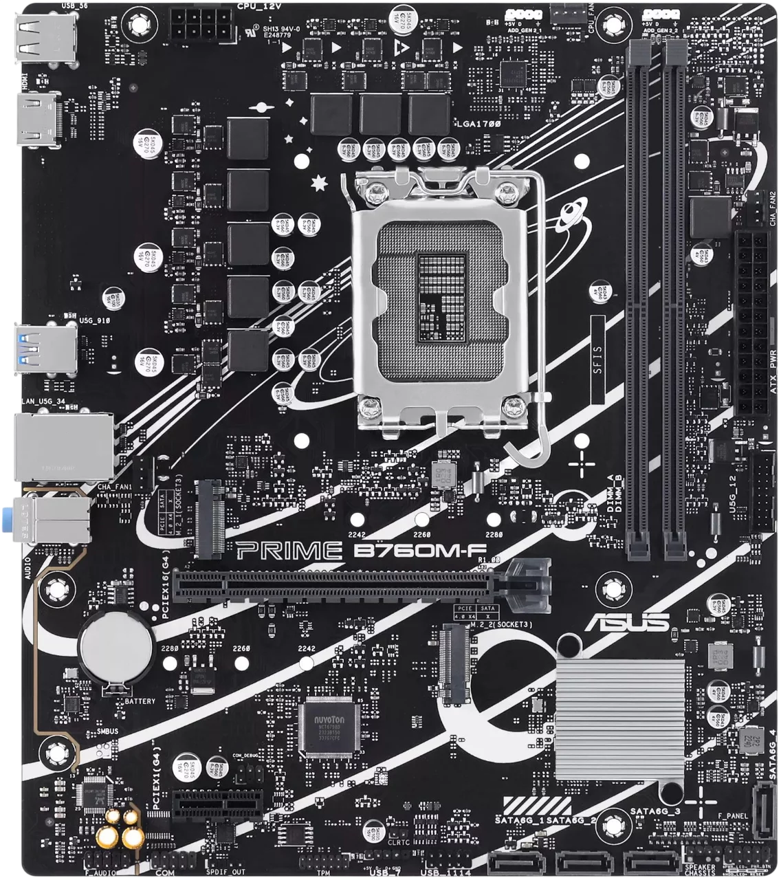 Материнская плата/ PRIME B760M-F (90MB1IK0-M0EAY0)