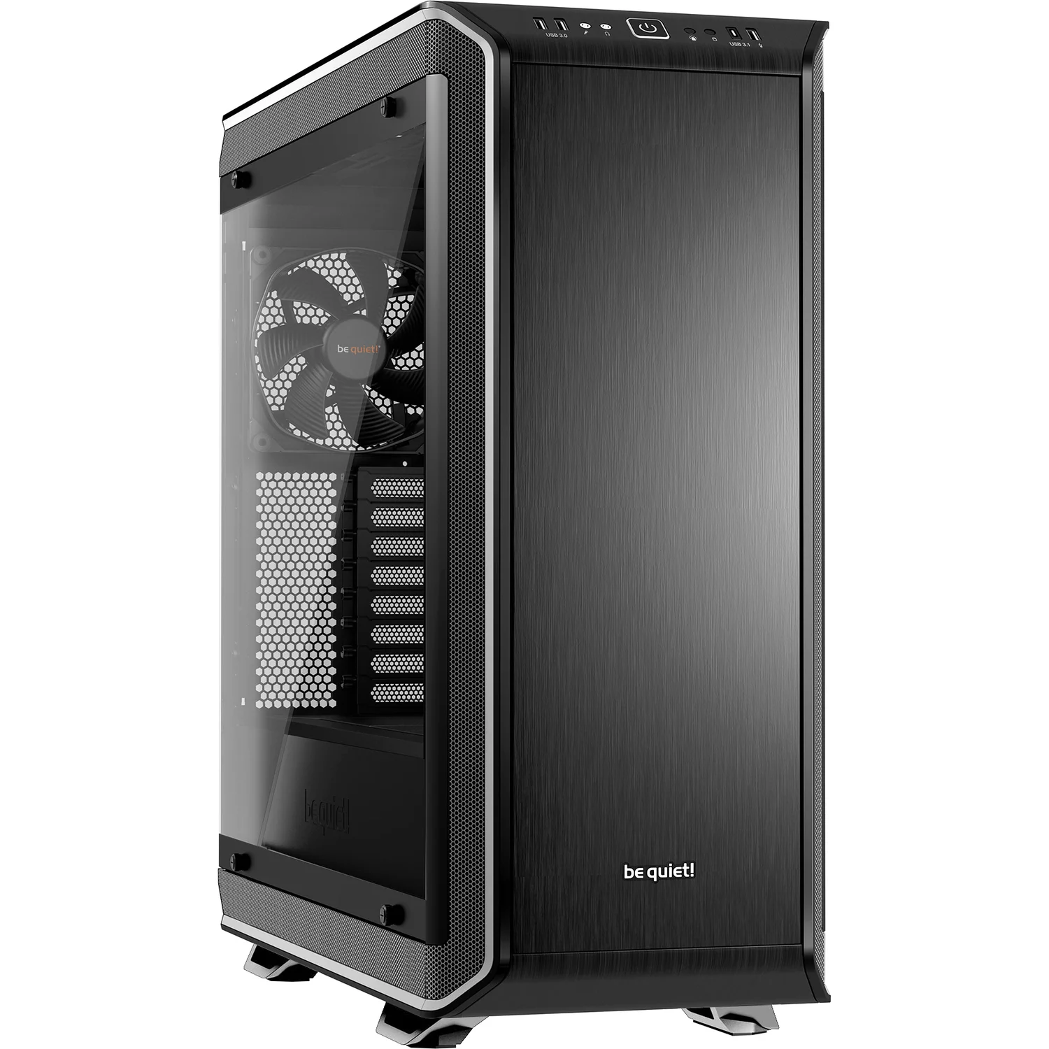 Корпус ПК без блока питания/ Case be quiet! DARK BASE PRO 900 rev.2, Full-Tower, TG, 3x140mm, 3xUSB-A 3.2, 1xUSB 3.2 Type-C, E-ATX, ATX, mATX, mITX Black/Silver (BGW16)