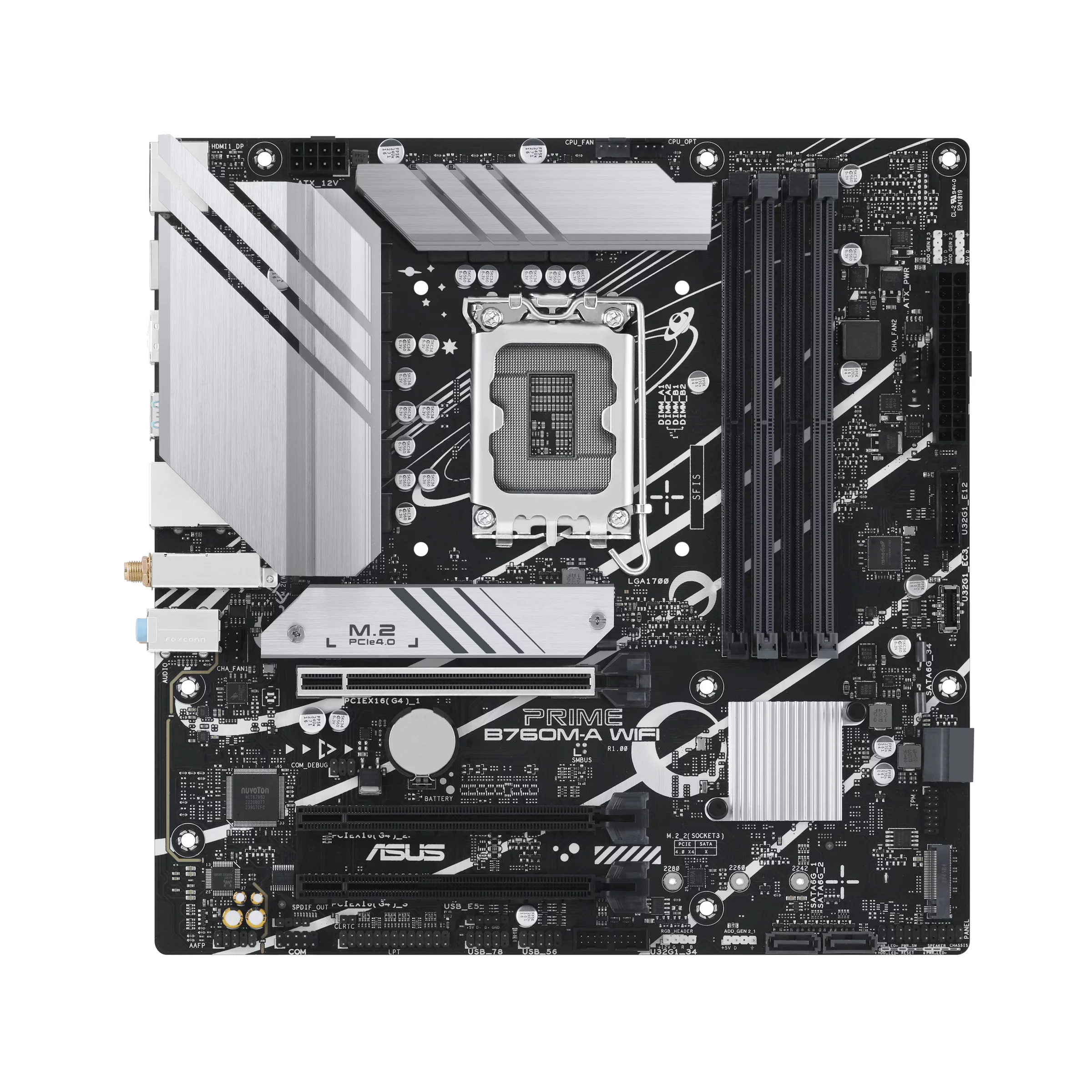 Материнская плата ASUS PRIME B760M-A WIFI / LGA1700,B760,USB3.2 GEN 2,WIFI6,MB (90MB1EL0-M1EAY0)