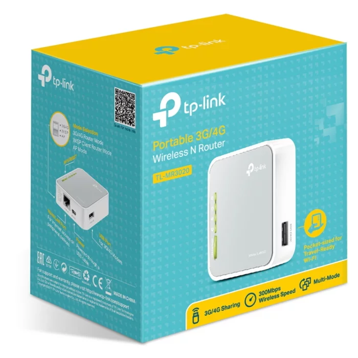 Картинка Роутер TP-Link TL-MR3020 (TL-MR3020) 