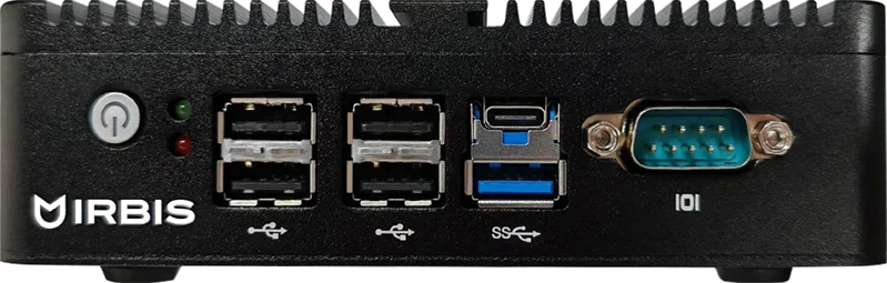 Компьютер IRBIS Smartdesk mini PC Fanless Intel N100 (4C/ 4T - up to 3.4Ghz), 8GB DDR4 2666, 256 GB SSD M.2, Intel UHD, WiFi, BT, 1xDP, 2x HDMI, 1xRS232 (serial COM port), NoOS, 1Y (ISDP1010HA)