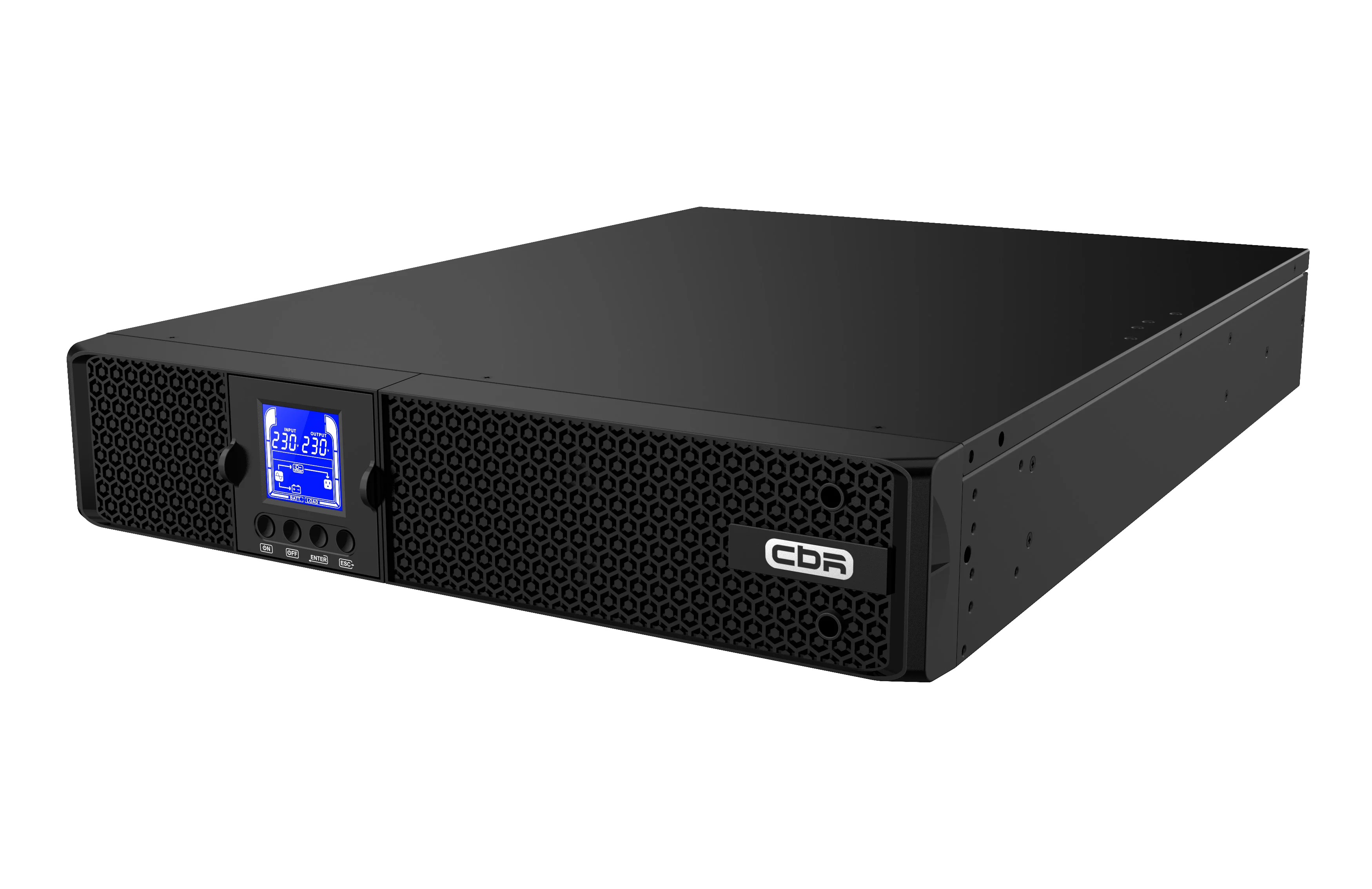 ИБП CBR ESSENCE ESN-3000 RT [Online 3000 VA / 3000 W, Rack/Tower, 9 x C13, LCD, HID-USB, RS232, EPO, SNMP slot] (ESN-3KRT-9I-LCHERSC)