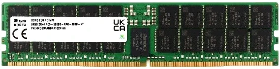 Оперативная память Hynix DDR5 64GB RDIMM 7200Mbps ECC Registered 2Rx4, 1 year, OEM (HMCG94CKBRA437N)