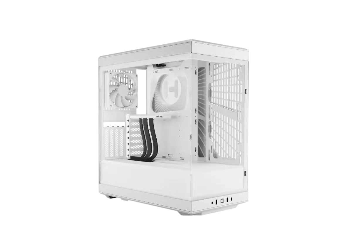 Корпус без блока питания/ Case HYTE Y40, Midi-Tower, TG, no fans, 2xUSB-A 3.2, 1xUSB Type-C, ATX, mATX, mITX Snow White (CS-HYTE-Y40-WW)