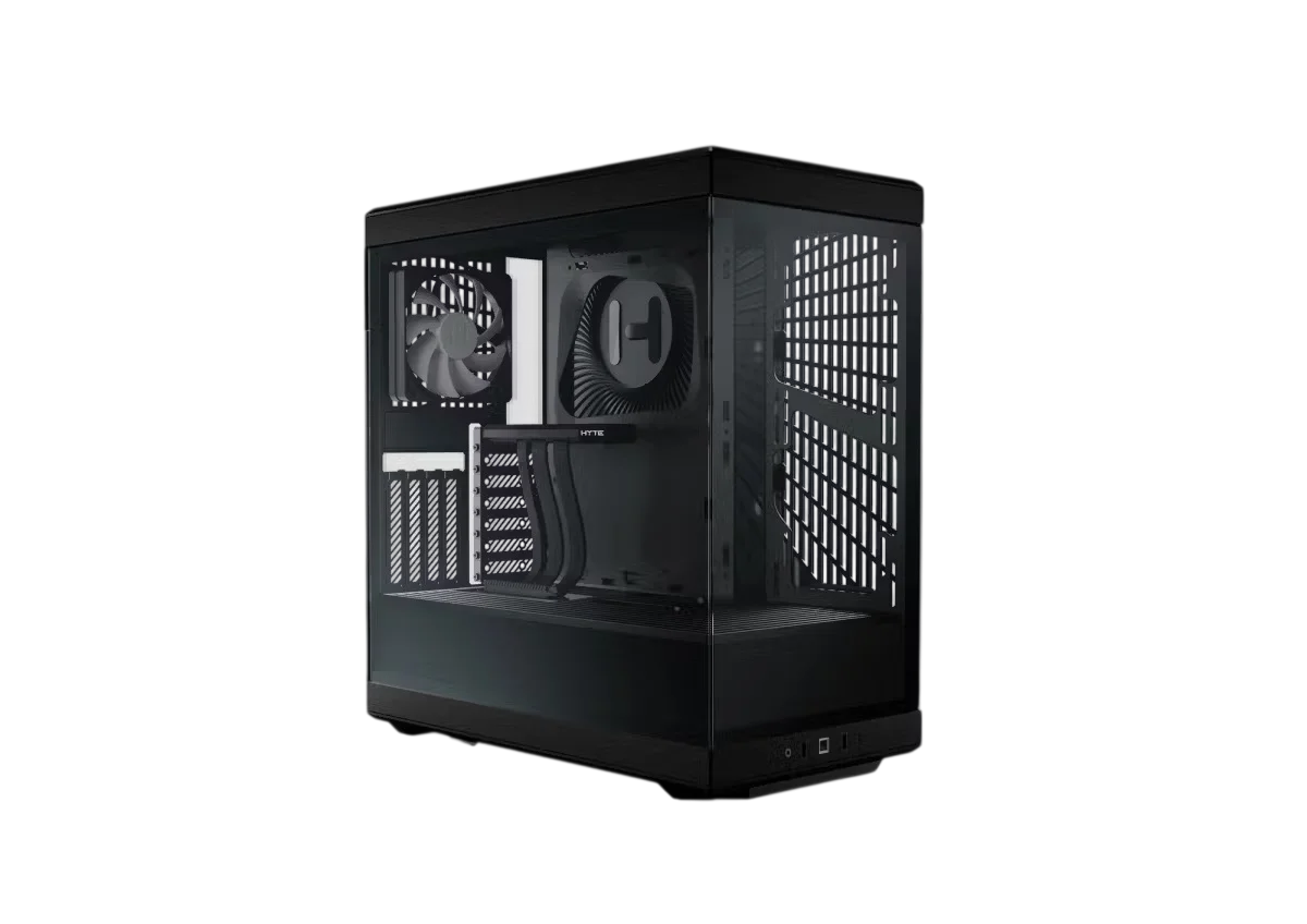Корпус без блока питания/ Case HYTE Y40, Midi-Tower, TG, no fans, 2xUSB-A 3.2, 1xUSB Type-C, ATX, mATX, mITX Pitch Black (CS-HYTE-Y40-B)