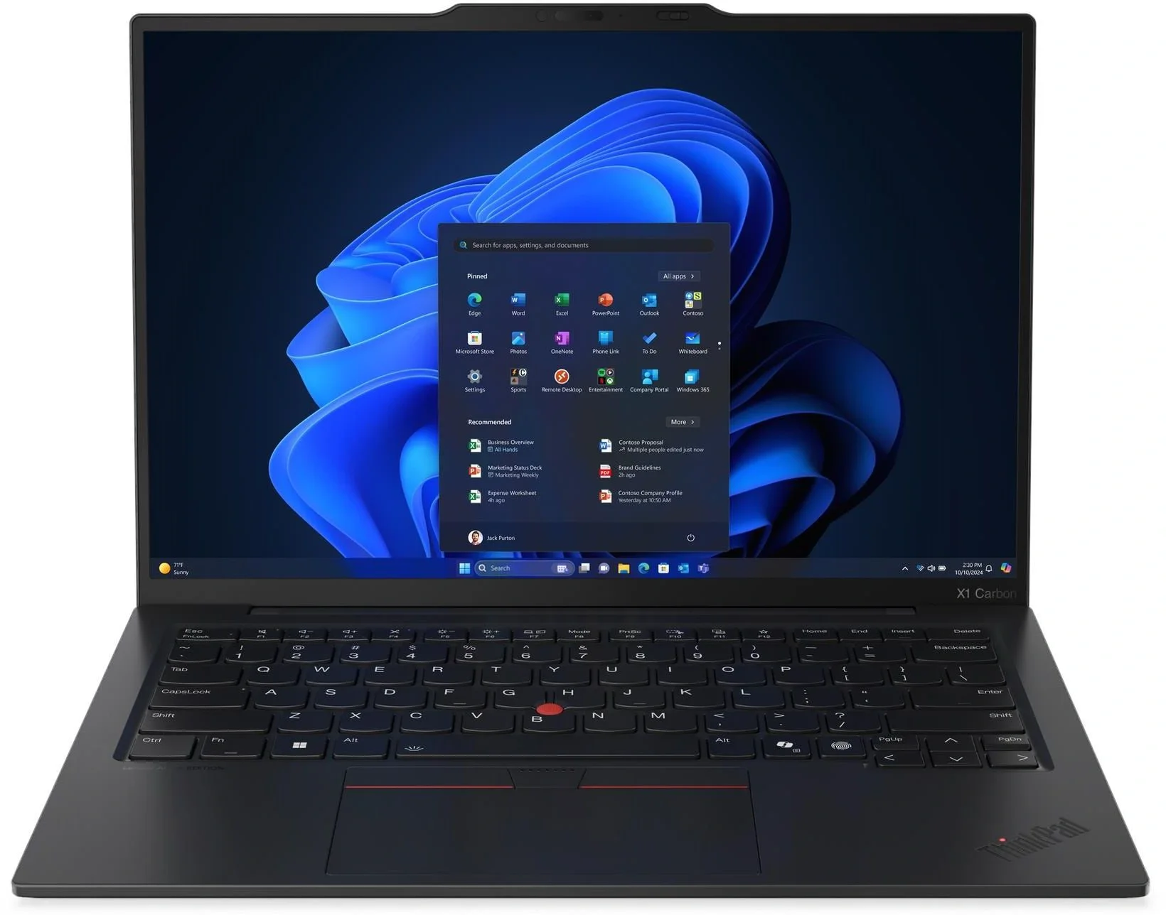 Ноутбук Lenovo ThinkPad X1 Carbon Gen 13 Aura Edition [21NS0014US] Ultra 7 258V/32Gb/512Gb SSD/14.0 2.8K (2880x1800) OLED 400nits 100% DCI-P3 120Hz/Backlit/Cam FHD IR/FPR/Win 11Pro