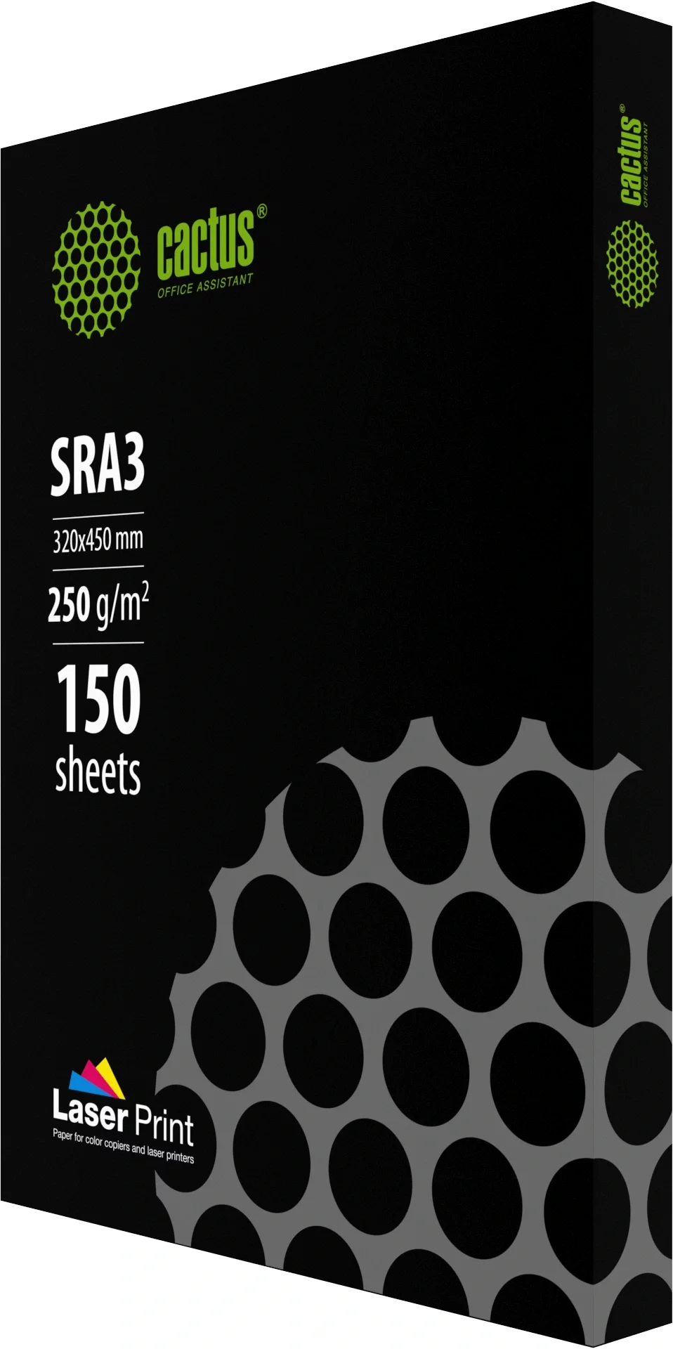 Бумага Cactus CS-LPSRA3250150 SRA3 марка A/250г/м2/150л./белый CIE170% для лазерной печати