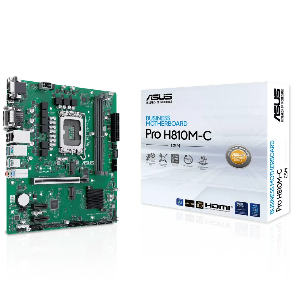 Материнская плата ASUS PRO H810M-C-CSM (90MB1KHP-M0EAYC)