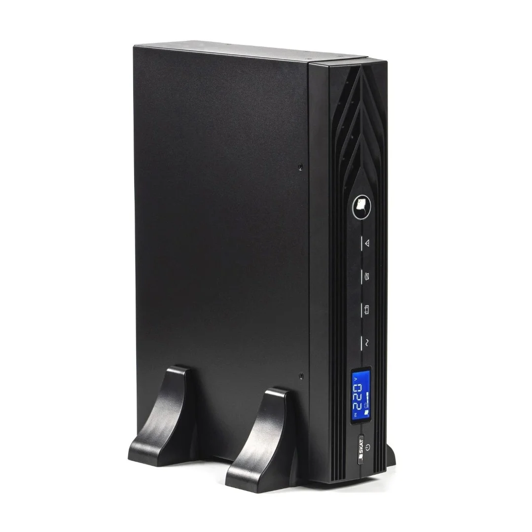 ИБП Бастион SKAT-UPS 1500 RACK исп.Е {Online, 1500ВА/ 1350Вт, стойка/ на пол, 8x C13, USB/ RS-232, EPO, БЕЗ АКБ (3 шт 40-120 Ач) МПТ} (8953) (8953 SKAT-UPS 1500 RACK ИСП. E)