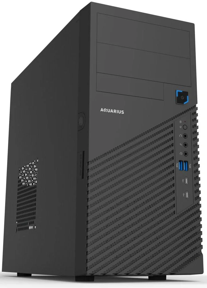 Компьютер Aquarius Pro K760 MT i5 12400 (2.5) 8Gb SSD256Gb UHDG 730 без ОС 2.5xGbitEth WiFi BT 400W мышь клавиатура черный (RUS) (K7601M2518C125F02NWNKTNN3)