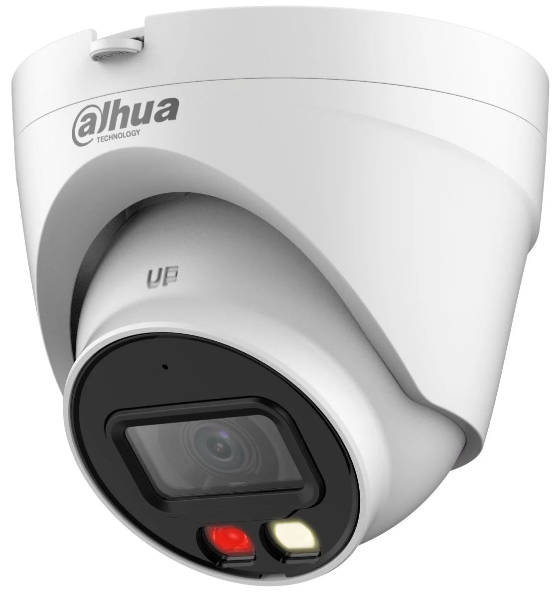 DAHUA DH-IPC-HDW1239VP-SA-IL-0280B-S6 Уличная турельная IP-видеокамера с ИК 30м и LED 30м 2Мп; 1/2.8” CMOS; объектив 2.8мм; ; обнаружение людей IP67; металл, пластик