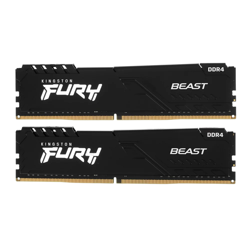 Оперативная память Kingston 16GB 3200MT/ s DDR4 CL16 DIMM (Kit of 2) FURY Beast Black (KF432C16BBK2/16WP)