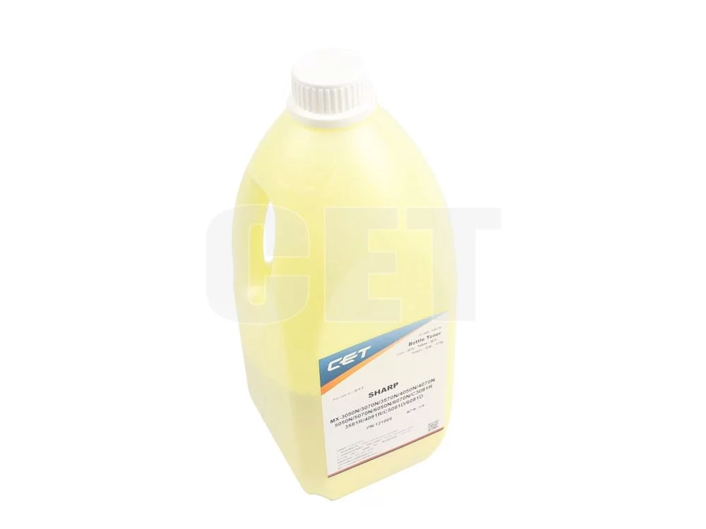Тонер TF9Y + носитель TF9D для SHARP MX-3050N/ 4050N/ 5070N/ C3081R/ C5081D (CET) Yellow, 476г, 24000 стр., CET121005