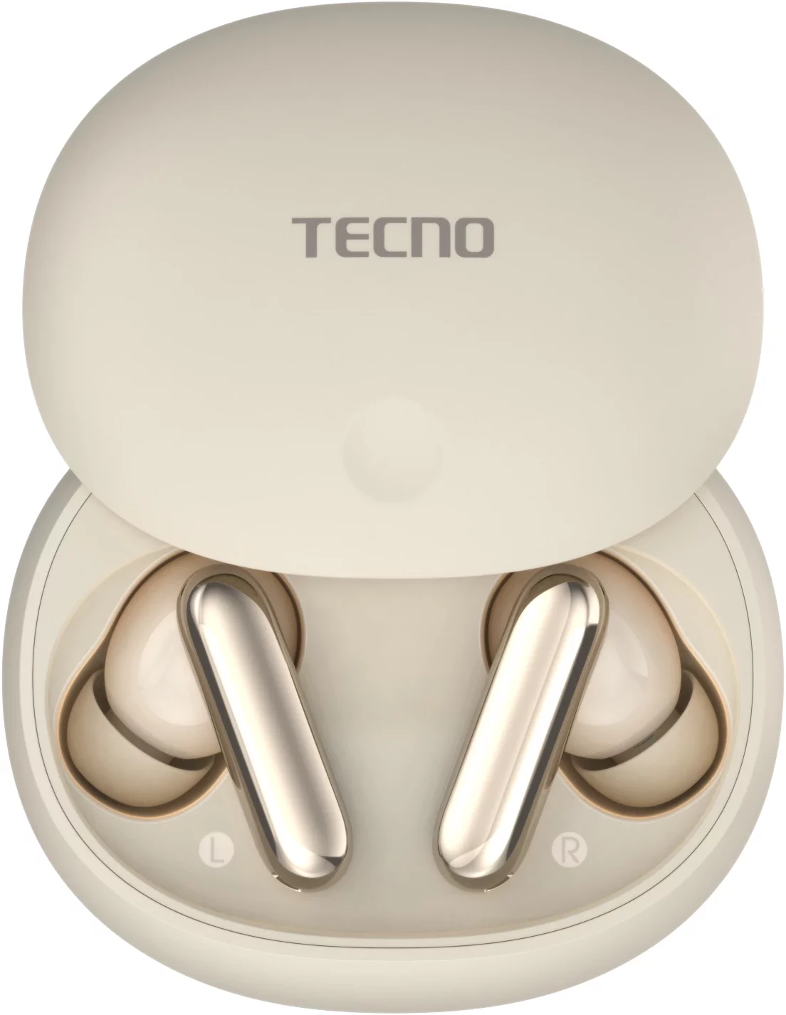 Гарнитура внутриканальные Tecno True 1 Air TU01 кремовый беспроводные bluetooth в ушной раковине (TU01 AIR CREAMY WHITE)