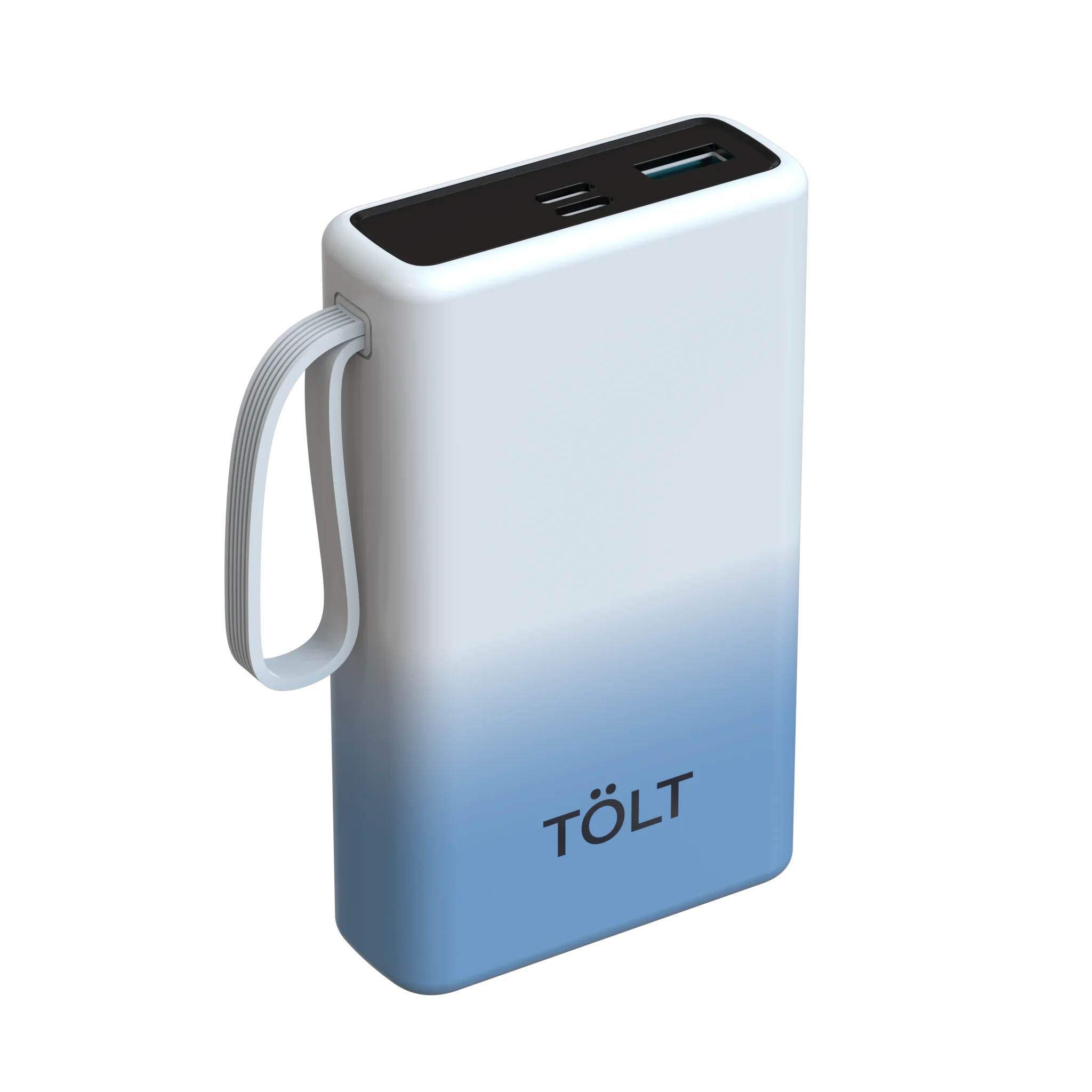Портативный аккумулятор TOLT Lit LT-LN10Y, 10000mAh, 22,5W, fast charging and PD, gradient/ Powerbank TOLT Lit LT-LN10Y, 10000mAh, 22,5W, fast charging and PD, gradient