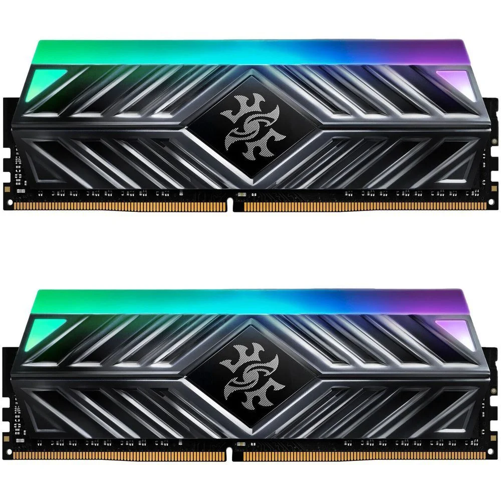 Модуль памяти ADATA OEM 32GB ADATA DDR4 3200 DIMM XPG SPECTRIX D41 RGB Grey Gaming Memory AX4U320016G16A-DT41 Non-ECC, CL16, 1.35V, Heat Shield, Kit (2x16GB), RTL (931184) oem (AX4U320016G16A-DT41||OEM)