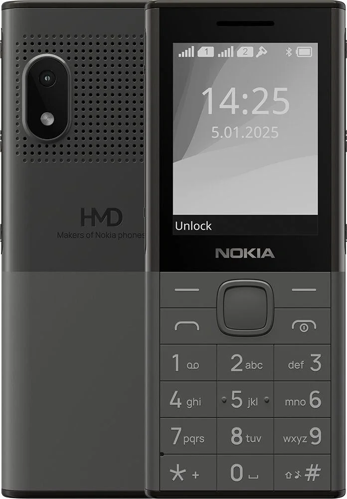 Мобильный телефон Nokia 150 DS TA-1716 темно-серый моноблок 2.4" 240x320 Series 30+ GSM900/ 1800 Protect MP3 (SP01Z07Z2268Y)