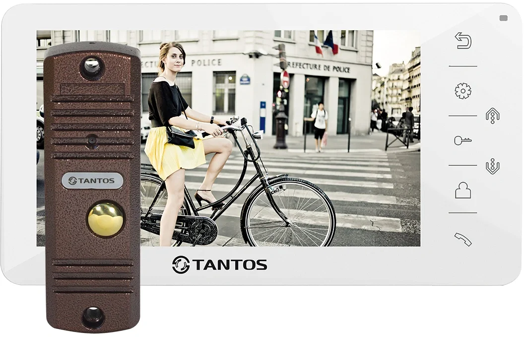 Комплект домофона Tantos Amelie kit белый (00-00189398)