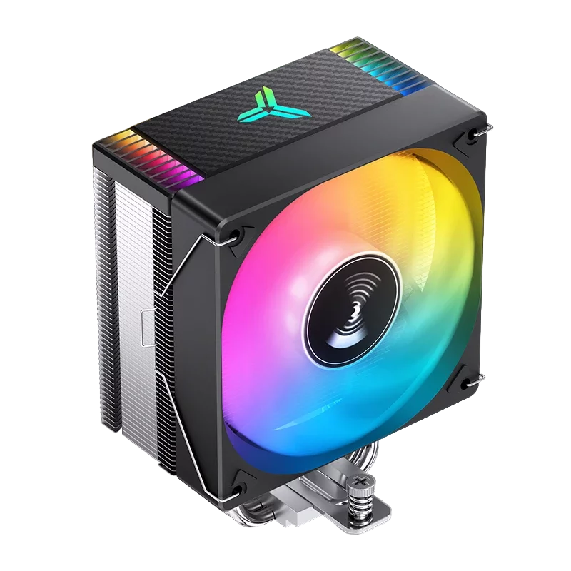 Кулер для процессора/ CPU Cooler JONSBO CR-1000 EVO ARGB (220W, 4-pin PWM, 154mm, Al/ Cu, 4x6mm, ARGB, 1x120mm, 59.48CFM, 32.0dBA, 1500RPM, S: 1700/ 1200/ 115X, AM4/ AM5 Black) (CR-1000 EVO ARGB BLACK)