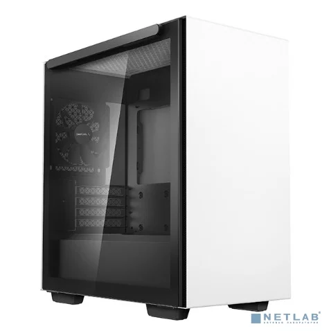 корпус Deepcool MACUBE 110 WH без БП, боковое окно (закаленное стекло), белый, mATX