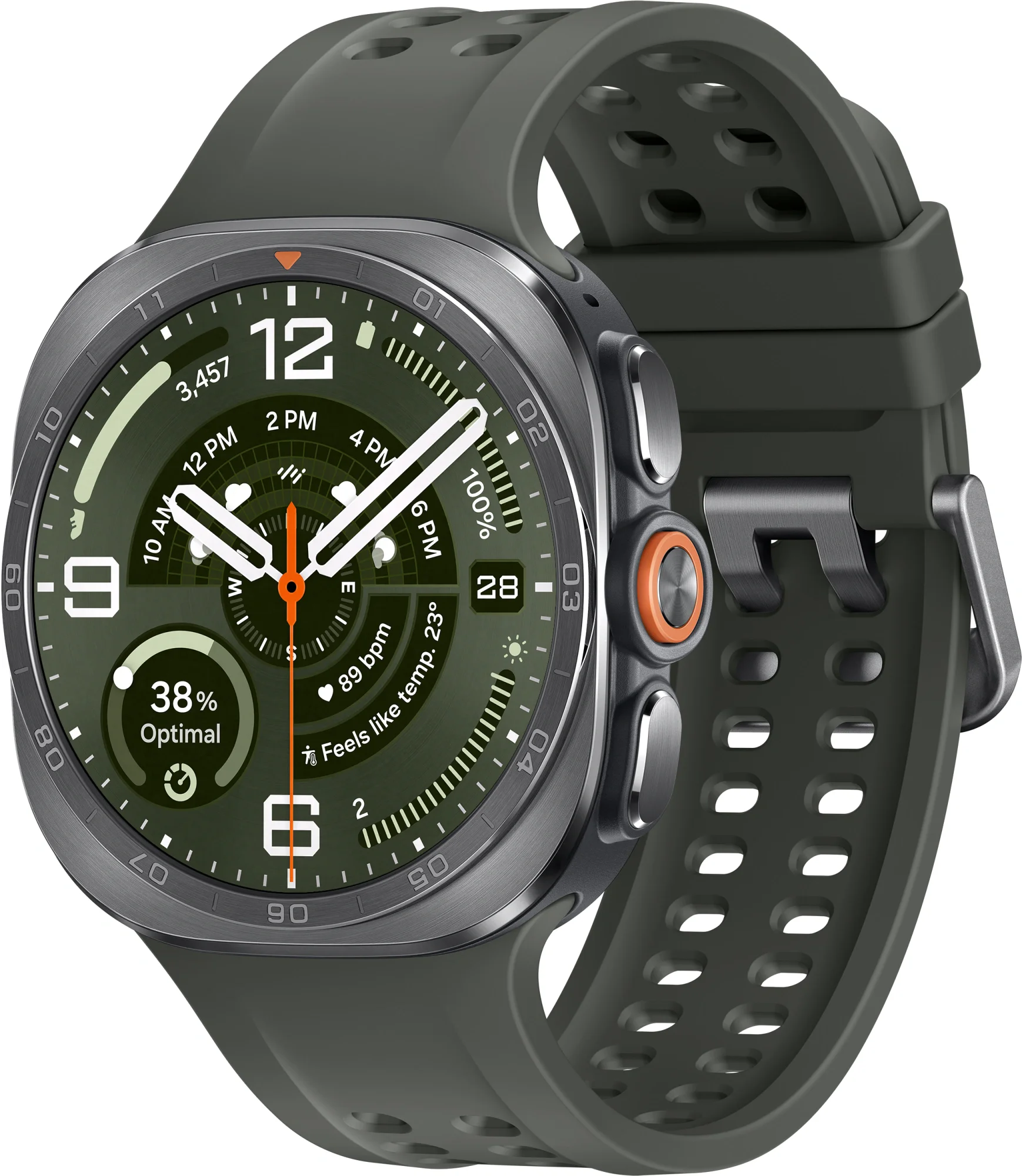 Смарт-часы Samsung Galaxy Watch Ultra2 47мм 1.5" AMOLED корп.серый рем.серый разм.брасл.:M/L (145-205 мм) (SM-L715FZSACAU)