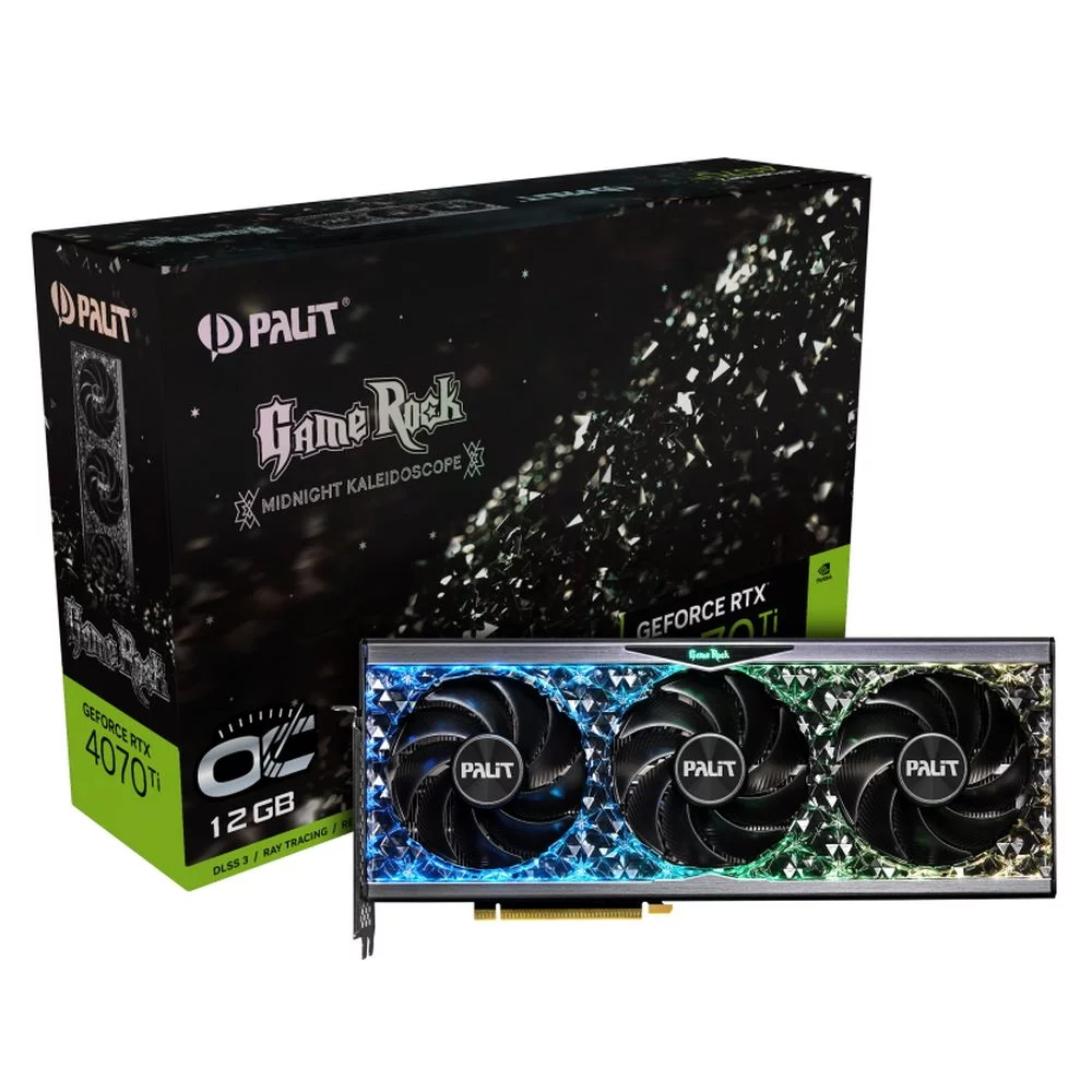 Видеокарта Palit Bad Pack RTX4070Ti GAMEROCK OC 12GB GDDR6X 192bit 3-DP HDMI RTL bp (NED407TU19K9-1045G||BP)