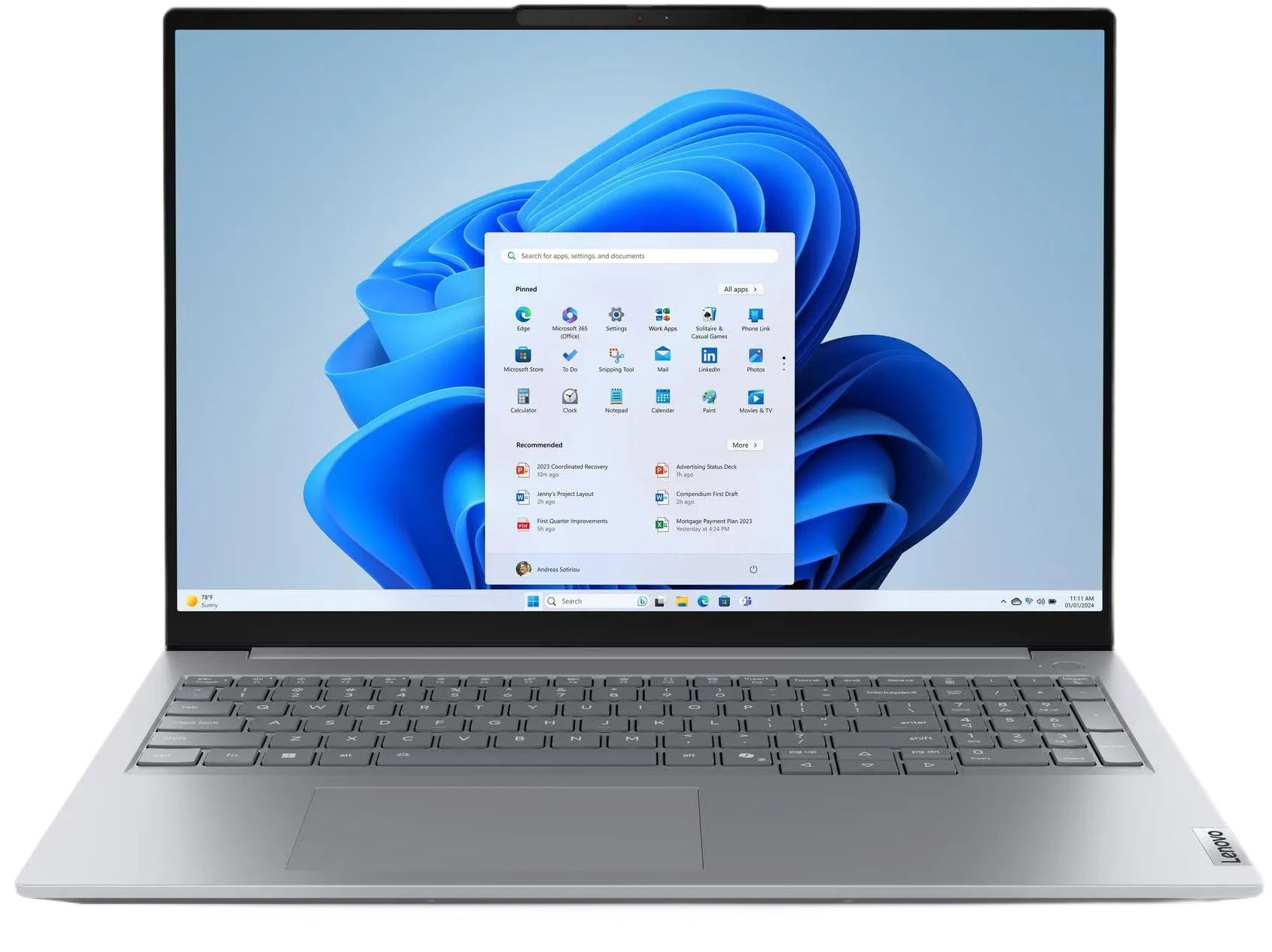 Ноутбук Lenovo Thinkbook 16 G8 IAL Core Ultra 5 225U 16Gb SSD512Gb Intel Graphics 16" IPS WUXGA (1920x1200) без ОС grey WiFi BT Cam Bag (21SK0027GQ)
