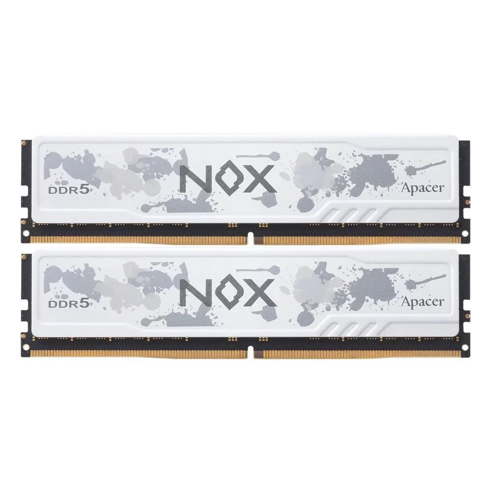 Модуль памяти Apacer 32GB DDR5 6400 DIMM OC NOX White w/ HS, kit 2x16GB CL32, 1.4V (AH5U32G64C552MWAA-2)