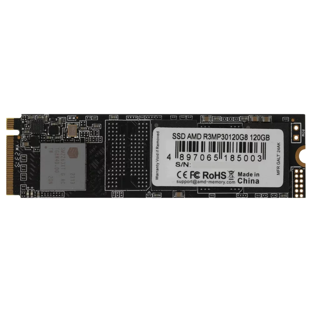 Накопитель SSD AMD PCIe 3.0 x4 120GB R3MP30120G8 Radeon M.2 2280