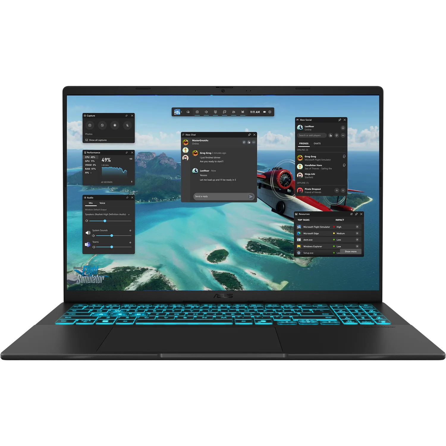 Ноутбук ASUS V16 V3607VM-TK198 16"(1920x1200 (матовый, 144Hz))/ Intel Core 5 210H(2.2Ghz)/ 16384Mb/ 1024PCISSDGb/ noDVD/ Ext:nVidia GeForce RTX 5060(8192Mb)/ Cam/ BT/ WiFi/ 63WHr/ war 1y/ 1.95kg/ Matte Black/ noO (90NB16K1-M00FA0)