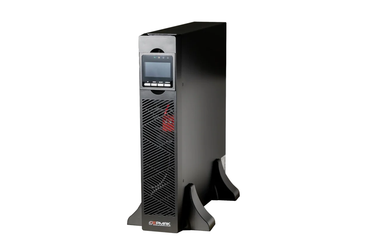 ИБП Ермак Онлайн стоечный 2U, 1500 ВА/ 1500 Вт, 8xIEC C13, EPO, USB, RS-232, 3x9Ач, ШхГхВ 440х460х86.5мм., вес 16кг (СБП ЕРМАК 220-220.1.5-96-Р 2121052)