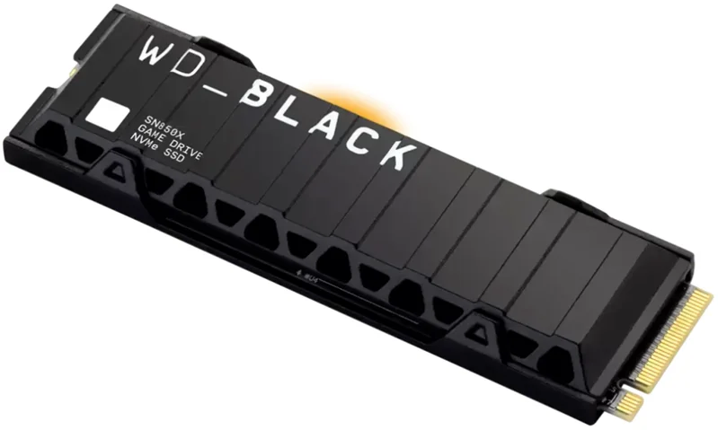 Твердотельный накопитель Western Digital Black SN850X SSD M2.2280 PCIe 4.0 8Tb, 7200MBs/6600MBs, TBW 4800, with heatsink, WDS800T2XHE, 1 year