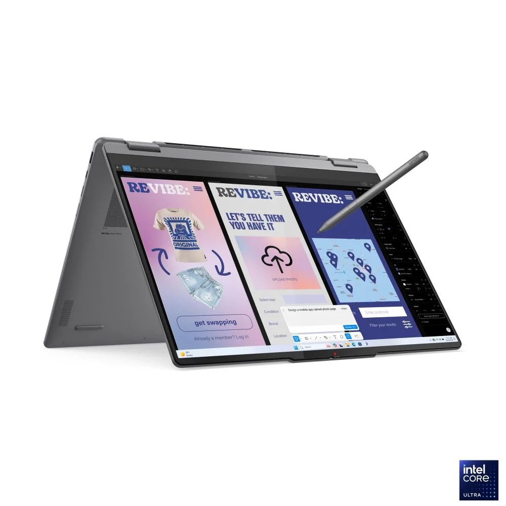 Ноутбук Lenovo Yoga 7 2-in-1 16ILL10 Intel Core Ultra 5 226V/ 16Gb/ SSD512Gb/ 16"/ IPS/ WUXGA/ 1920x1200/ 60Hz/ Win11 (SL English)/ Luna Grey/ 1.92kg (83JT0000US) Bad Pack (83JT0000US||BP)