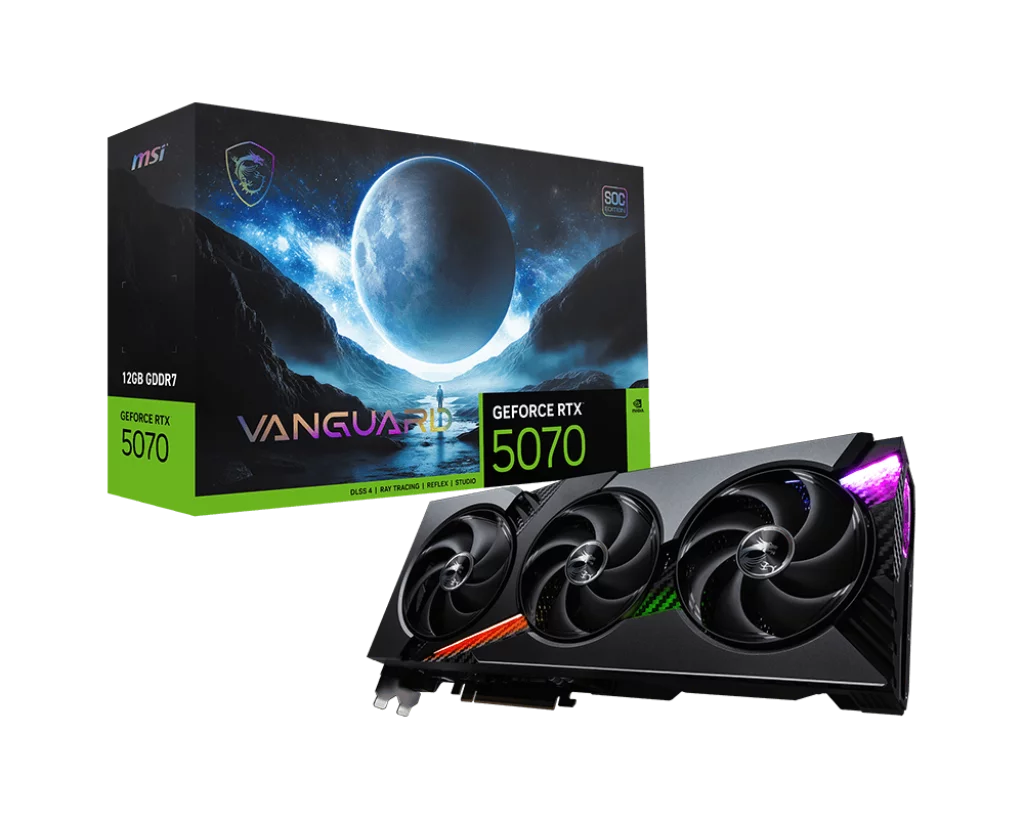 Видеокарта/ GeForce RTX 5070 12G VANGUARD SOC